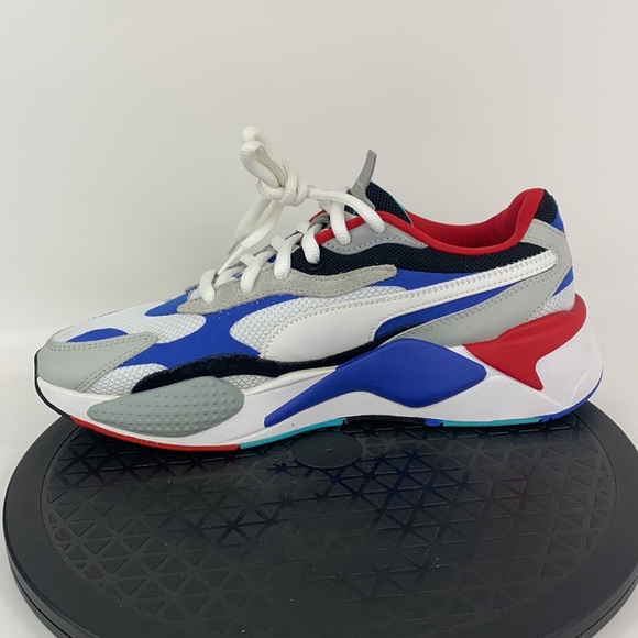 Puma RS-X3 Puzzle White/Red/Blue Athletic Shoes 371570-05 Men's Size 9.5 - Picture 9 of 13